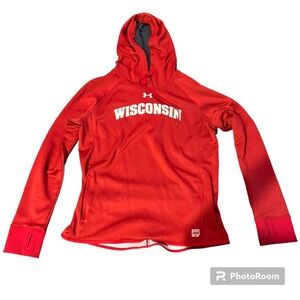 Wisconsin Badgers Under Armour Red 1848 Hoodie Men’s Medium